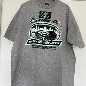 New York Jets vs Baltimore Ravens Vintage 2010 Inaugural Season Shirt - NWT XL